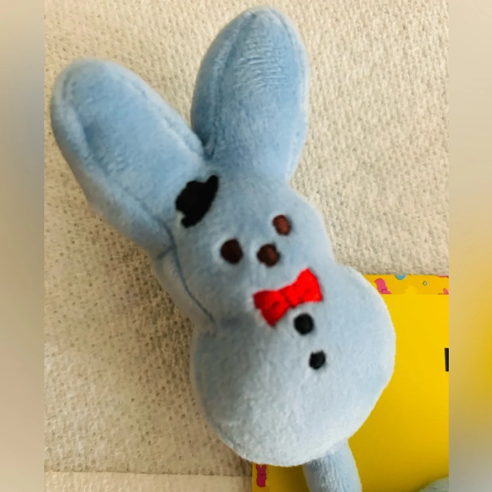 NEW! Peeps Bunny Plush Blue Headband With Embroidered Top Hat & Red Bow Tie- NWT